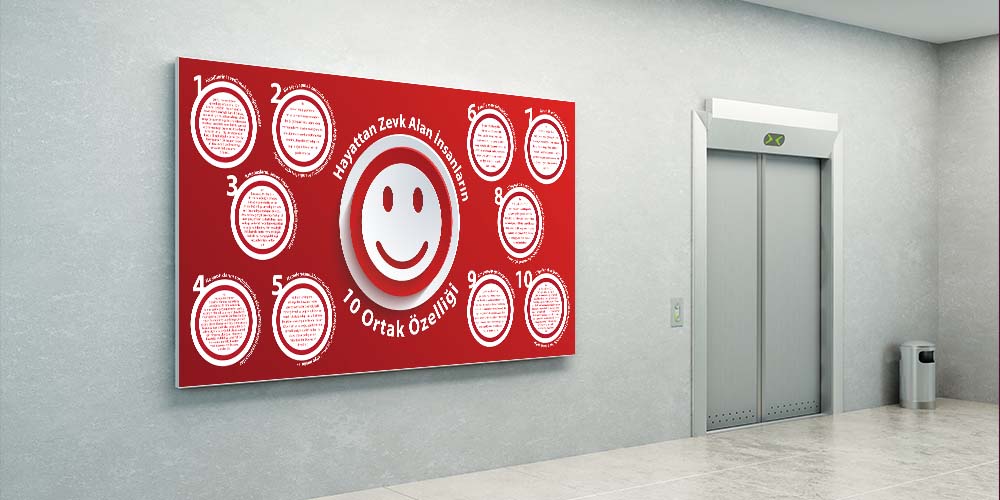 Hayattan Zevk Alan İnsanların 10 Ortak Özelliği Duvar Dekoru 3084