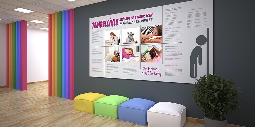 Tembellikle Mücadele Motivasyon Posteri 3010