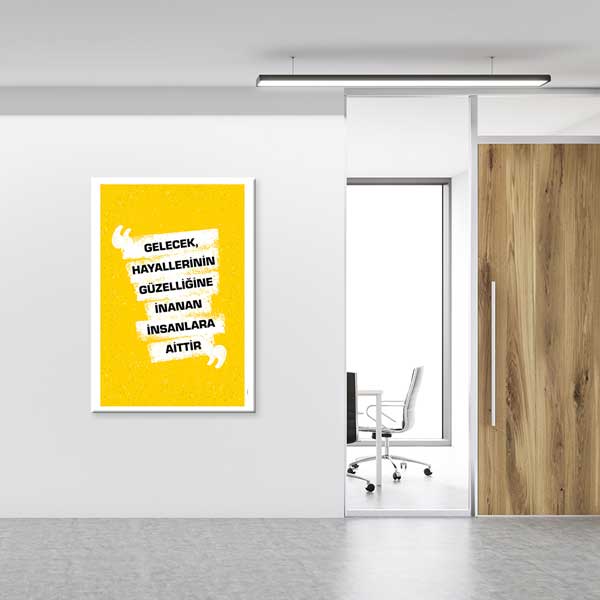 "Gelecek, Hayallerine İnananlara Aittir" Motivasyon Tablosu – 4099