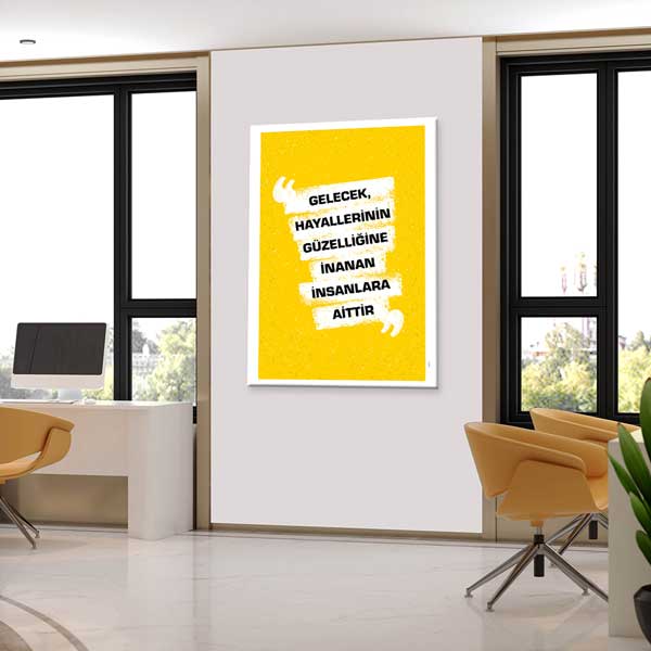 "Gelecek, Hayallerine İnananlara Aittir" Motivasyon Tablosu – 4099