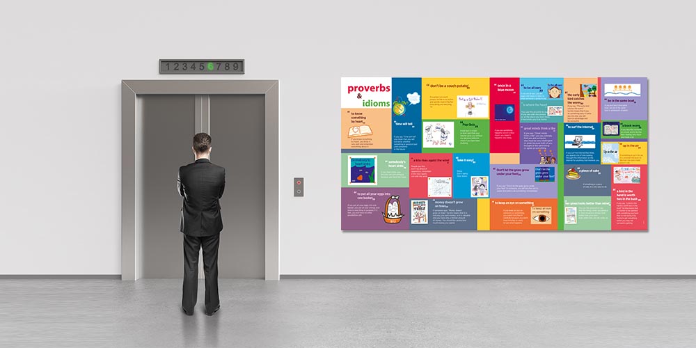 "İngilizce Atasözleri ve Deyimler" Eğitim Posteri A-515