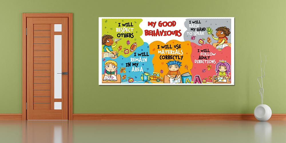 "Sınıfta İyi Davranışlar ve Sorumluluklar" Eğitim Posteri A-516
