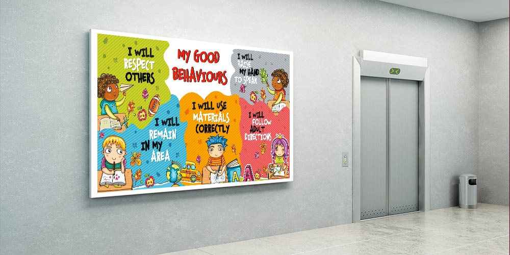 "Sınıfta İyi Davranışlar ve Sorumluluklar" Eğitim Posteri A-516