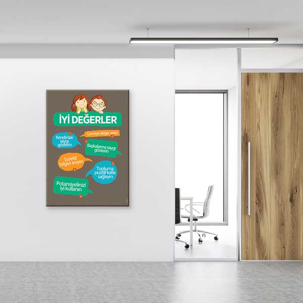 İyi Değerler Duvar Tablosu – B-853