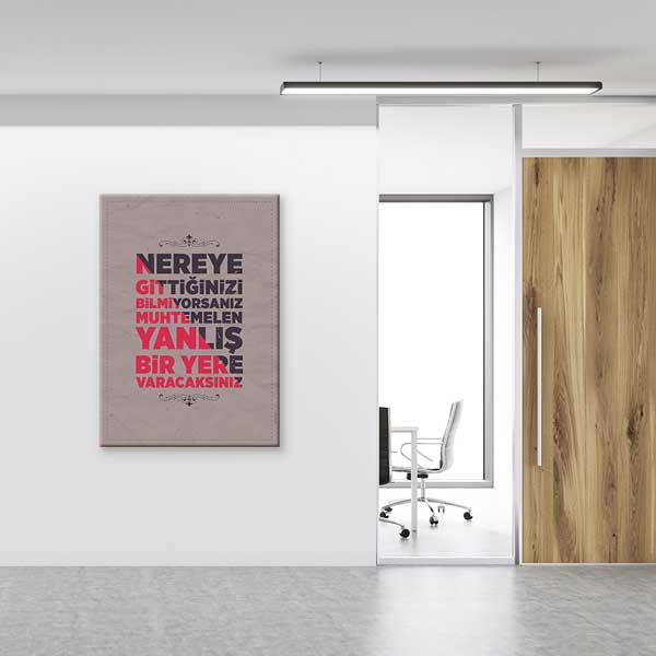 okul-posterleri-b-896-02 "Nereye Gittiğini Bil" Hedef Belirleme Motivasyon Tablosu – B-896