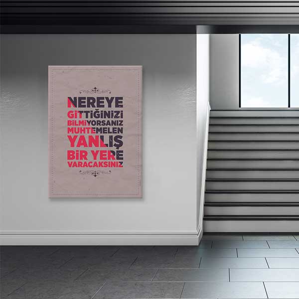 okul-posterleri-b-896-03 "Nereye Gittiğini Bil" Hedef Belirleme Motivasyon Tablosu – B-896