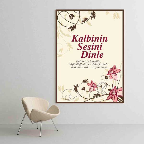 "Kalbinin Sesini Dinle" İçsel Bilgelik Motivasyon Tablosu – B-951