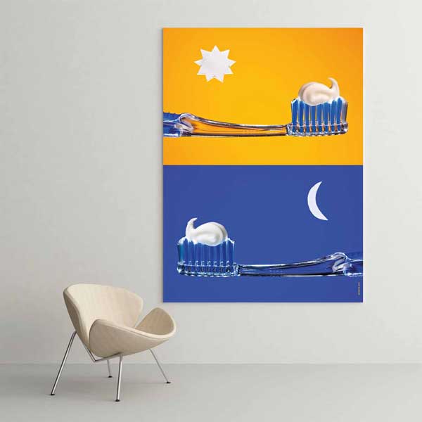 Diş Fırçalama Zamanları Eğitici Okul Poster Tablo – B-753