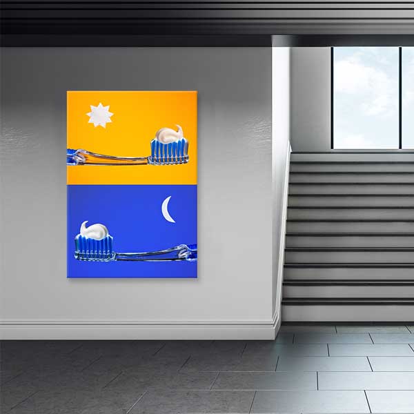 Diş Fırçalama Zamanları Eğitici Okul Poster Tablo – B-753