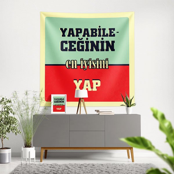 okul-sinif-dekorasyon-8526-00 "Yapabileceğinin En İyisini Yap" Motivasyonel Duvar Örtüsü 8526