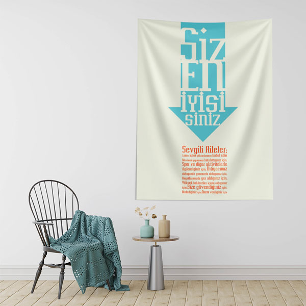 Hayvan Figürlü Eğitici Renkli Alfabe Duvar Örtüsü 8451