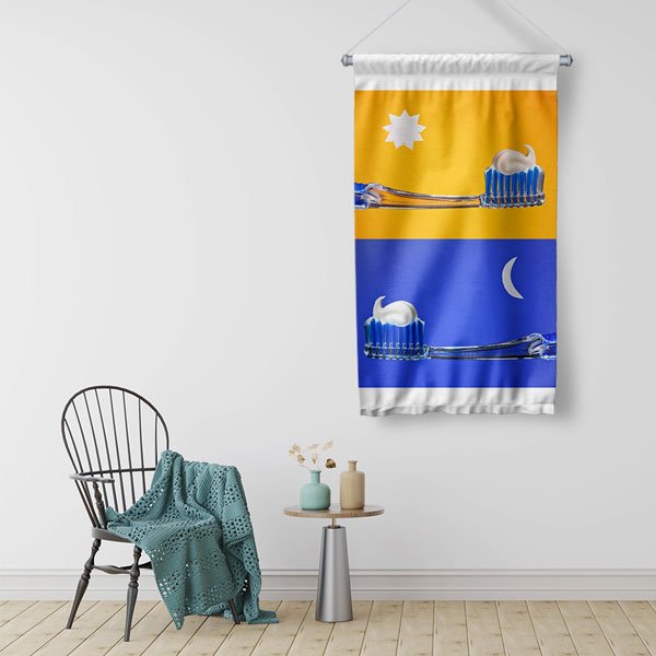 Diş Fırçalama Eğitimi Duvar Flaması 8125