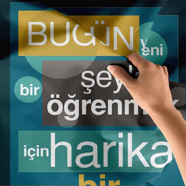 "Bugün Yeni Şeyler Öğrenmek İçin Harika Bir Gün" Duvar Örtüsü 8462