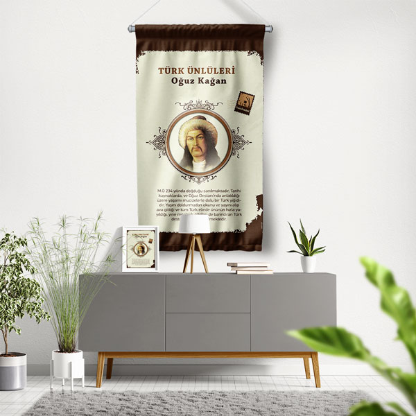 Oğuz Kağan Duvar Flaması 8166