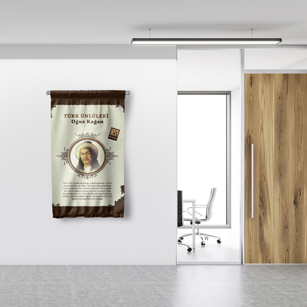 Oğuz Kağan Duvar Flaması 8166