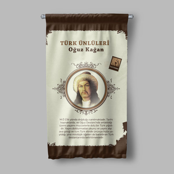 Oğuz Kağan Duvar Flaması 8166