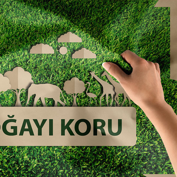 "Geleceğine Sahip Çık, Doğayı Koru" Temalı Duvar Örtüsü 8288