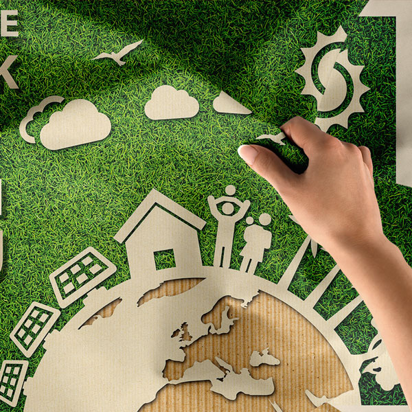 "Doğayı Koru" Gezegen ve Sürdürülebilir Yaşam Temalı Duvar Örtüsü 8291