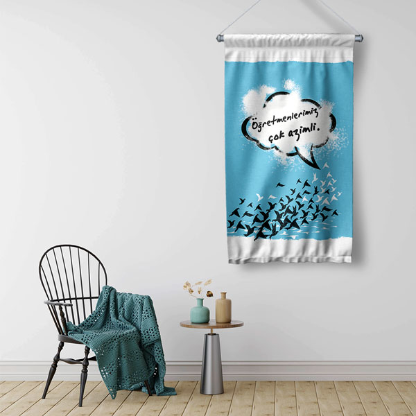 okul-sinif-duvur-flamasi-8073-02 Öğretmenlerimiz Çok Azimli Duvar Flaması - Öğretmenler Günü Hediyesi 8073