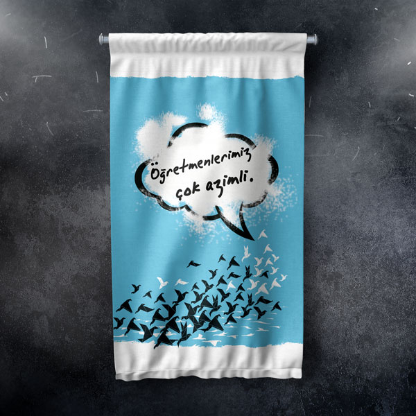 okul-sinif-duvur-flamasi-8073-05 Öğretmenlerimiz Çok Azimli Duvar Flaması - Öğretmenler Günü Hediyesi 8073