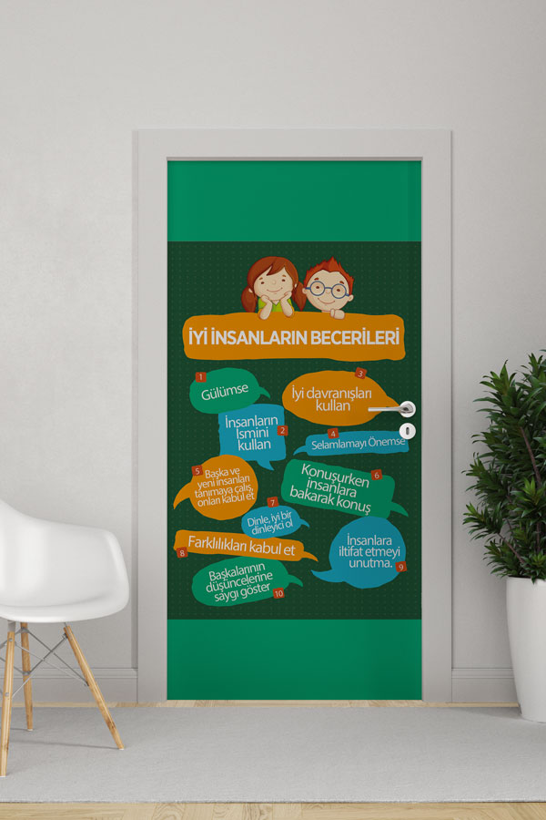 İyi İnsanların Becerileri Kapı Giydirme - Öğrenci Sosyal ve İletişim Becerileri Eğitimi 9047