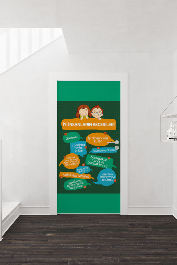 İyi İnsanların Becerileri Kapı Giydirme - Öğrenci Sosyal ve İletişim Becerileri Eğitimi 9047