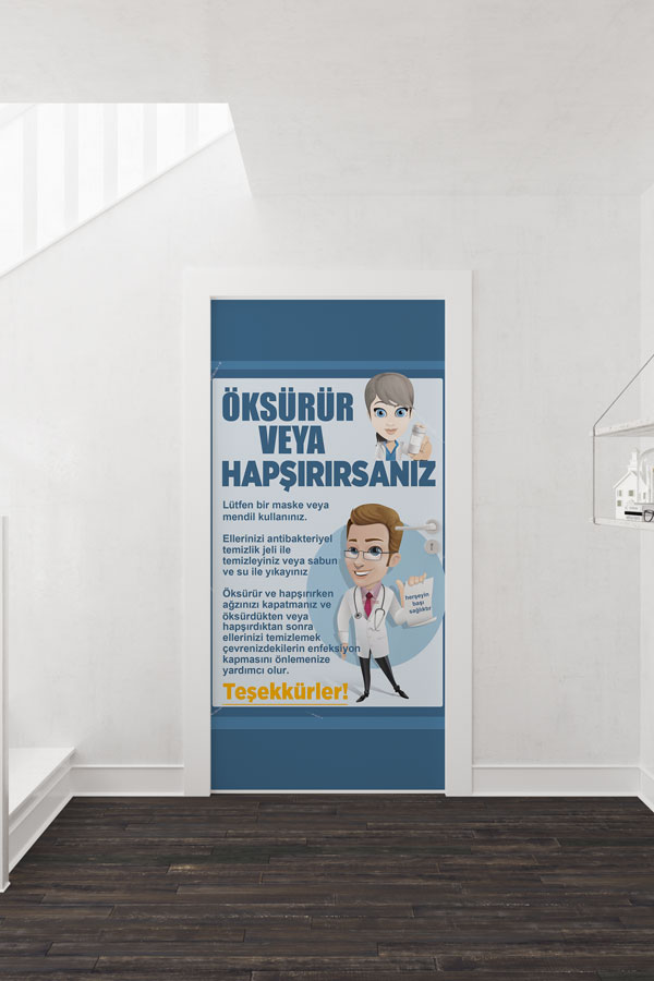 Okul Hijyen Kapı Giydirme 9169