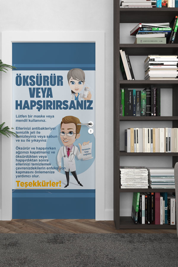 Okul Hijyen Kapı Giydirme 9169