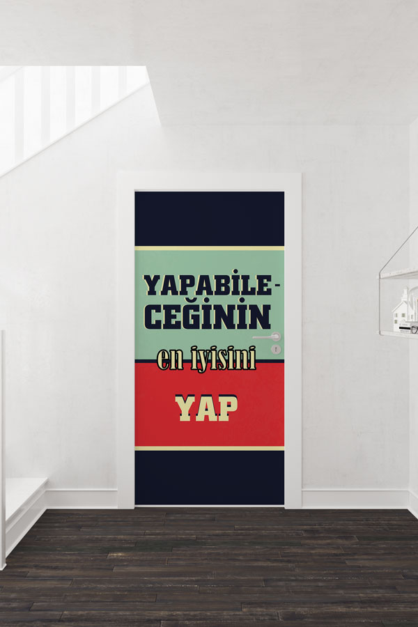 okul-sinif-kapi-dekoru-9005-01 "Yapabileceğinin En İyisini Yap" Kapı Giydirme 9005