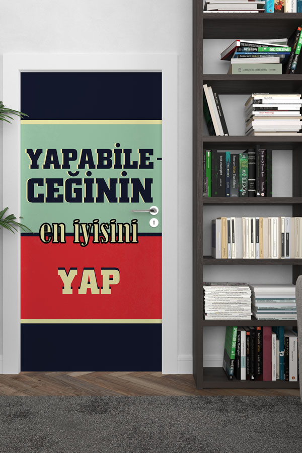 okul-sinif-kapi-dekoru-9005-02 "Yapabileceğinin En İyisini Yap" Kapı Giydirme 9005