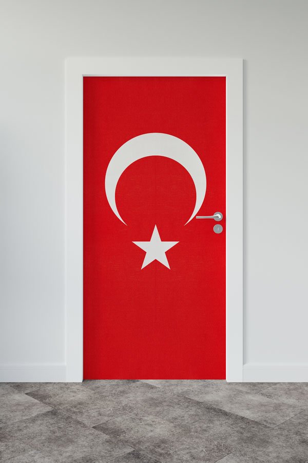 okul-sinif-kapi-giydirme-8835-00 Düz Dokulu Türk Bayrağı Kapı Giydirme 8835