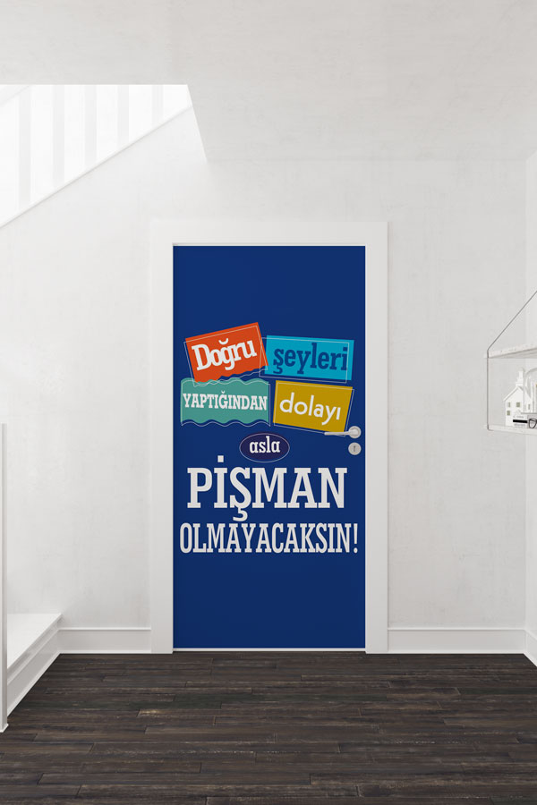 Doğru Şeyler Kapı Giydirme - Motivasyon ve Etik Değerler Kapı Dekoru 8972