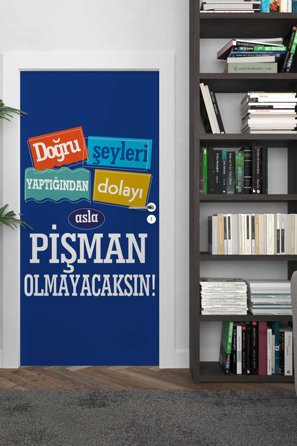 Doğru Şeyler Kapı Giydirme - Motivasyon ve Etik Değerler Kapı Dekoru 8972