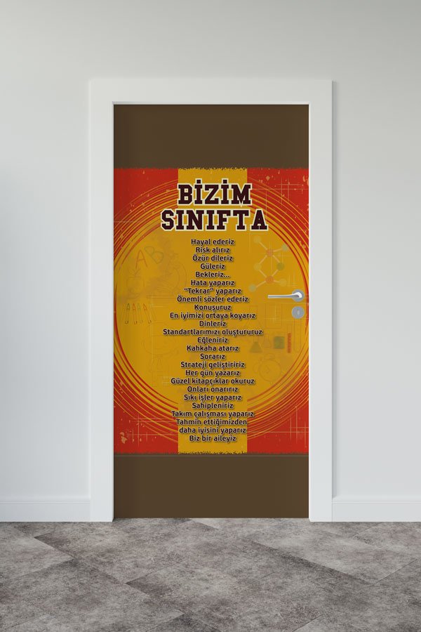Bizim Sınıfta Kapı Giydirme - Öğrenci Motivasyon ve Sınıf Kuralları 8993