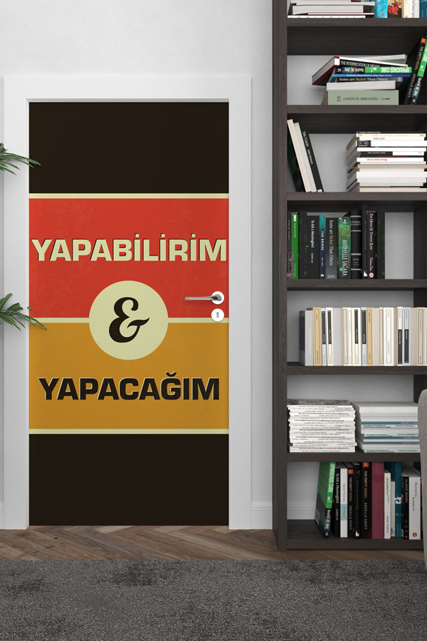okul-sinif-kapi-giydirme-9004-02 "Yapabilirim & Yapacağım" Kapı Giydirme 9004