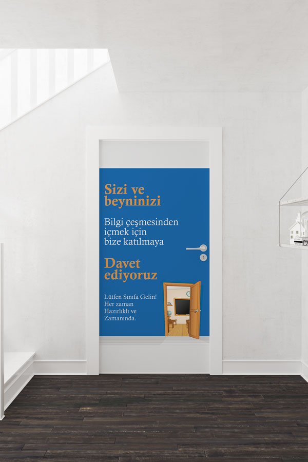 Müzik Temalı Dijital Desenli Kapı Giydirme 9026