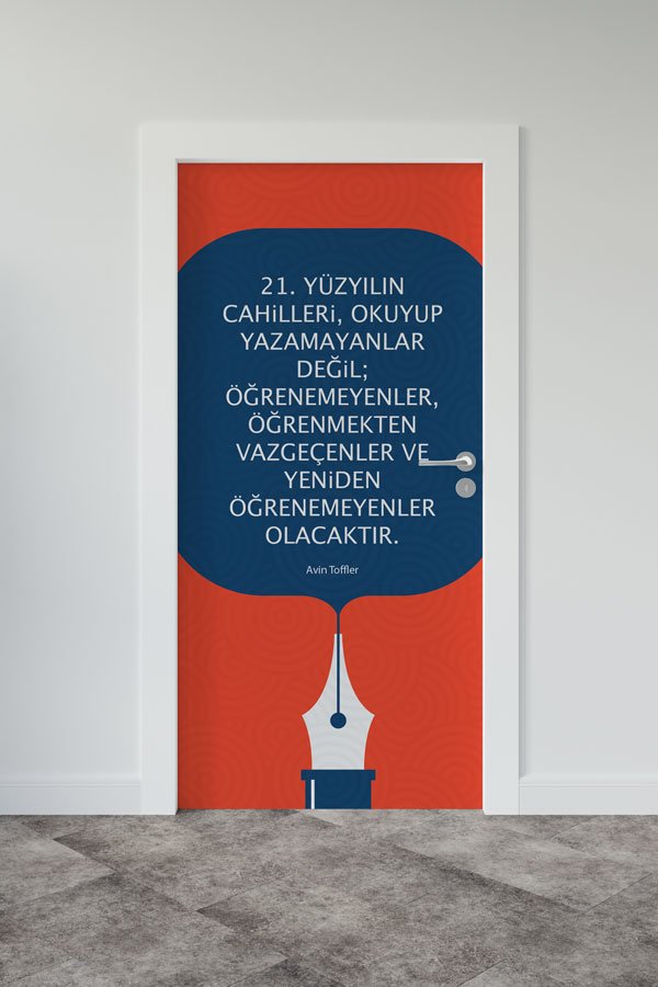 "21. Yüzyılın Cahilleri: Yeniden Öğrenmeyenler" Kapı Giydirme 9030