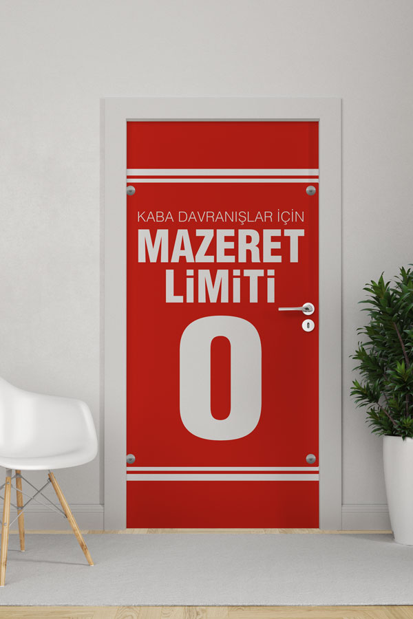 Kaba Davranışlar İçin Mazeret Limiti 0 Kapı Giydirme - Davranış ve Disiplin Eğitimi 9043