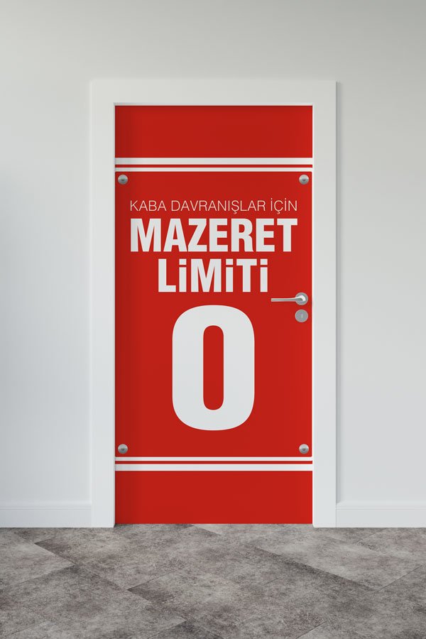 Kaba Davranışlar İçin Mazeret Limiti 0 Kapı Giydirme - Davranış ve Disiplin Eğitimi 9043