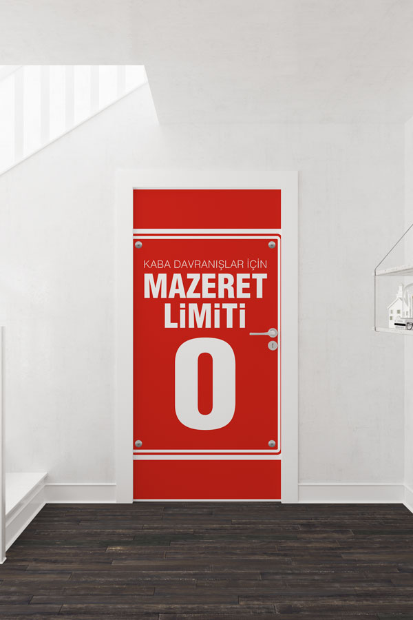 Kaba Davranışlar İçin Mazeret Limiti 0 Kapı Giydirme - Davranış ve Disiplin Eğitimi 9043