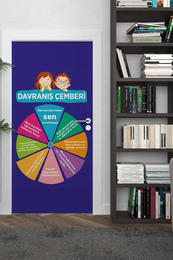 Davranış Çemberi Kapı Giydirme - Öğrenci Sorumluluk ve Pozitif Davranış Eğitimi 9046