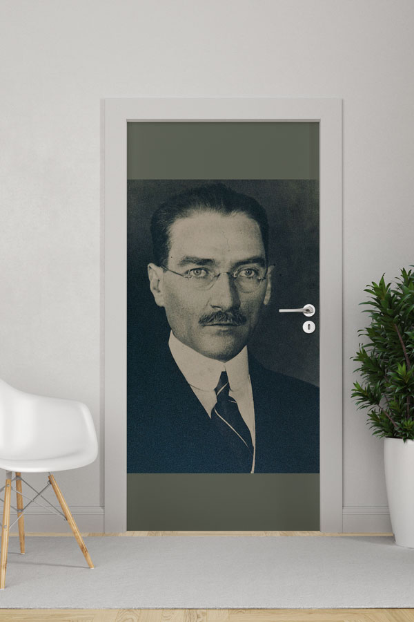 Atatürk Portresi Kapı Giydirme Klasik Tasarım 9121
