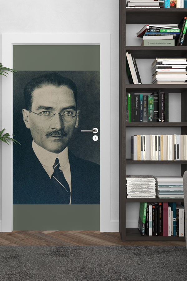 Atatürk Portresi Kapı Giydirme Klasik Tasarım 9121