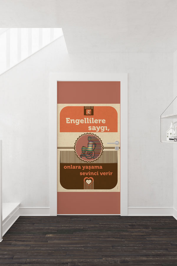 Engelliye Yaşam Sevinci Kapı Giydirme 9211