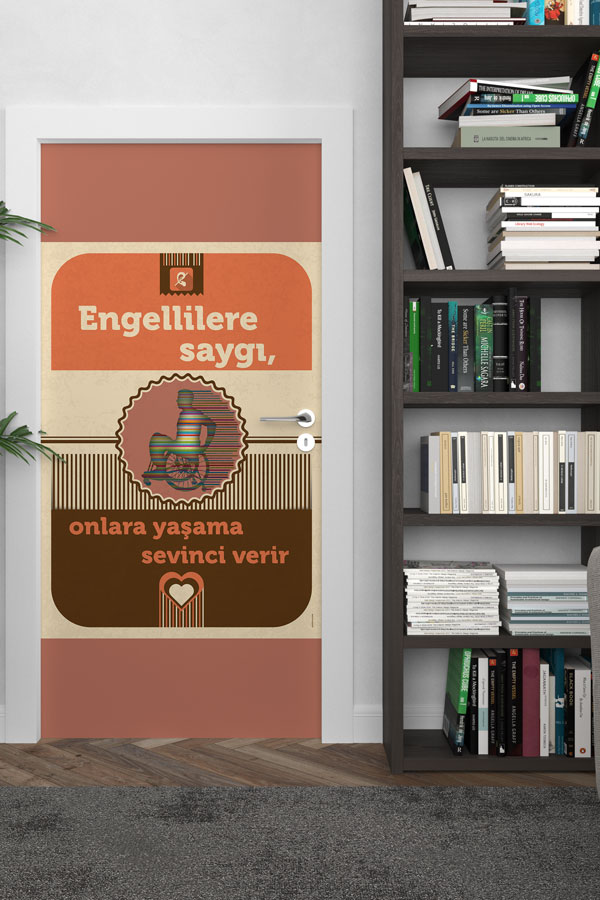 Engelliye Yaşam Sevinci Kapı Giydirme 9211