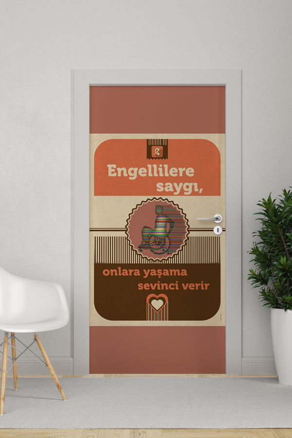 Engelliye Yaşam Sevinci Kapı Giydirme 9211