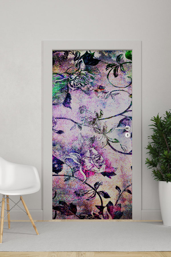 Çiçekli - Botanik Kapı Tasarımı 9338