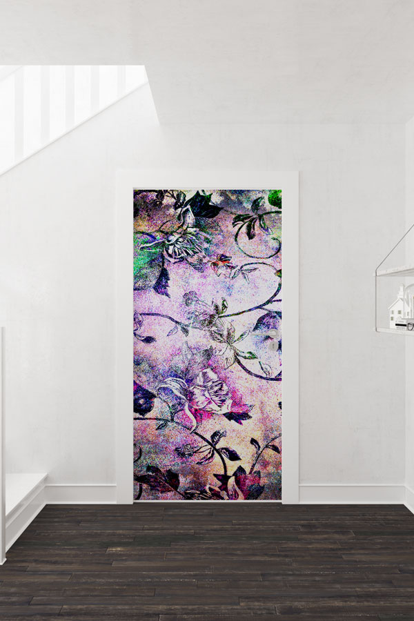 Çiçekli - Botanik Kapı Tasarımı 9338