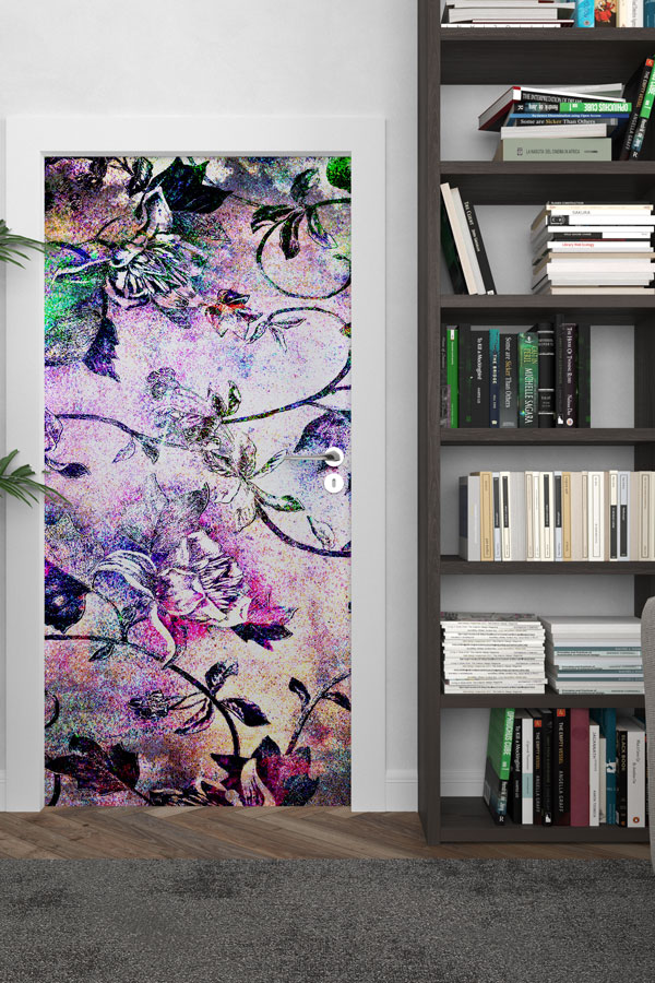 Çiçekli - Botanik Kapı Tasarımı 9338