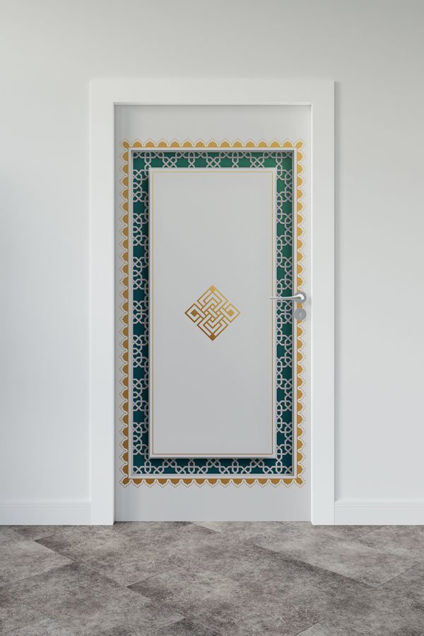 Çerçeveli Geometrik Kapı Giydirme 9529